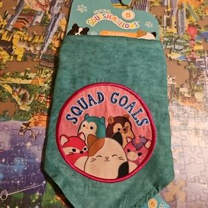 NWT Original Squishmallows "Squad Goals" Dog Bandana Size L/XL Jazwares